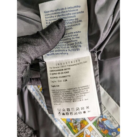 Moncler Kids’ Audrieu Short Down Jacket Black Size12A - Picture 7 of 10